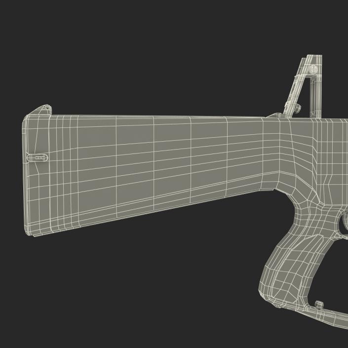 3D model Combat Shotgun AA-12 Round Drum Magazine