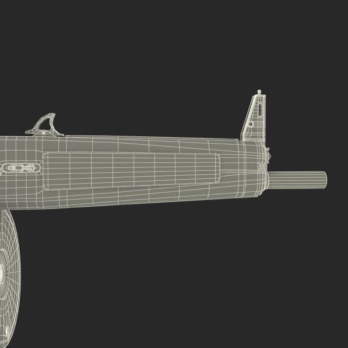 3D model Combat Shotgun AA-12 Round Drum Magazine