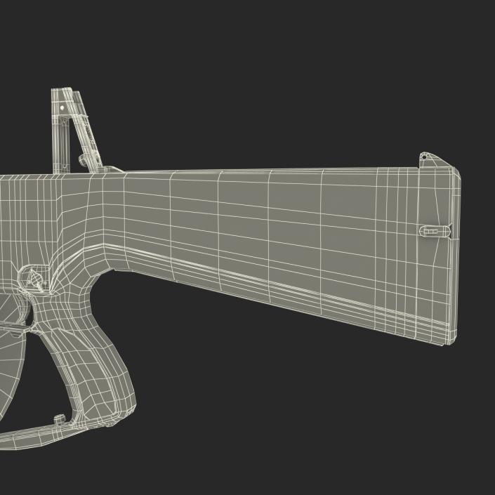 3D model Combat Shotgun AA-12 Round Drum Magazine