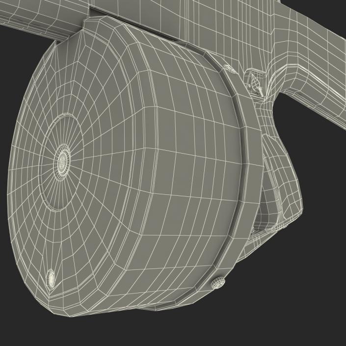 3D model Combat Shotgun AA-12 Round Drum Magazine