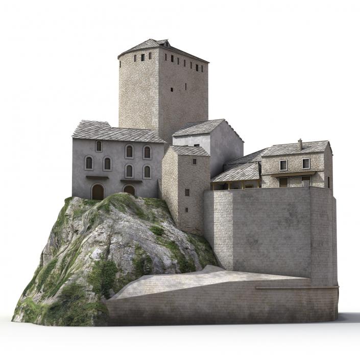 3D model Castle on the Hill 2