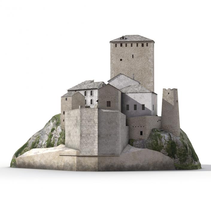 3D model Castle on the Hill 2