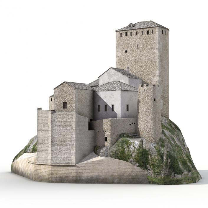 3D model Castle on the Hill 2