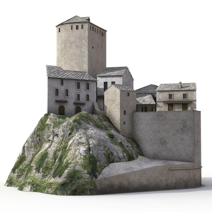 3D model Castle on the Hill 2