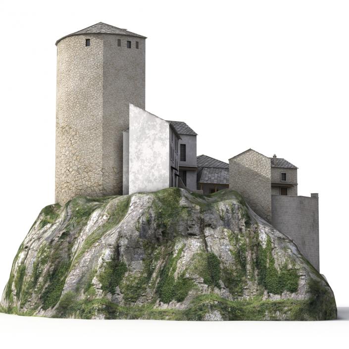 3D model Castle on the Hill 2