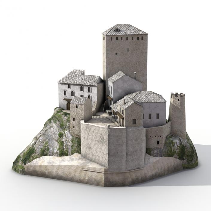 3D model Castle on the Hill 2