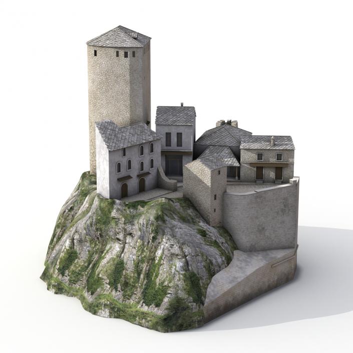 3D model Castle on the Hill 2