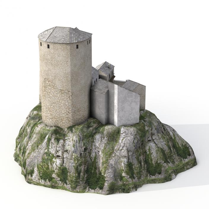 3D model Castle on the Hill 2