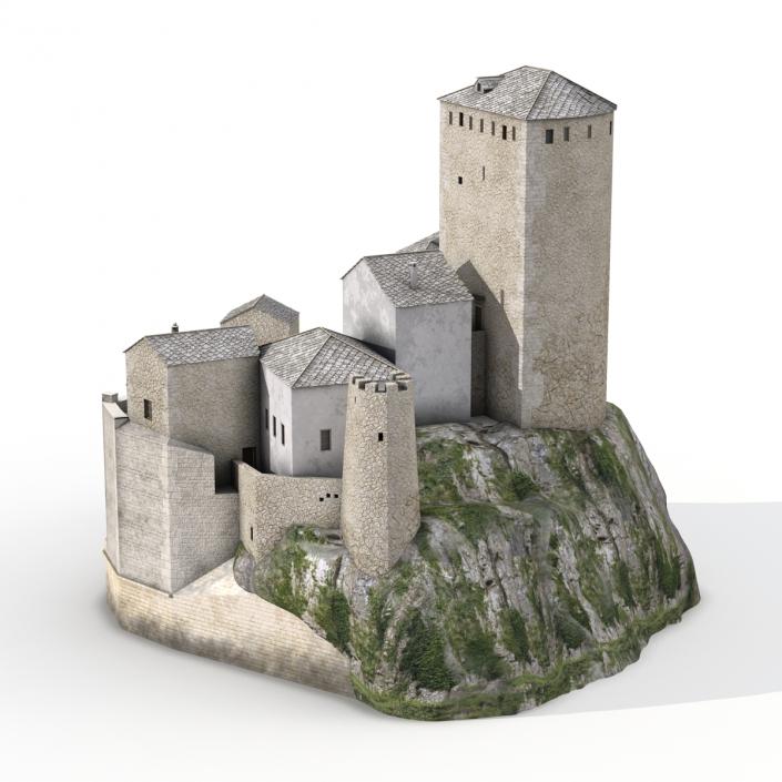 3D model Castle on the Hill 2