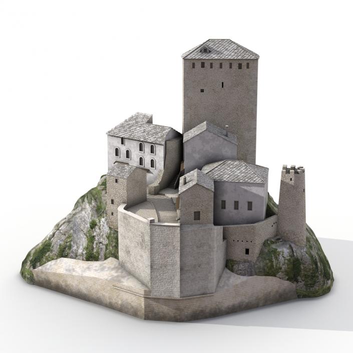 3D model Castle on the Hill 2