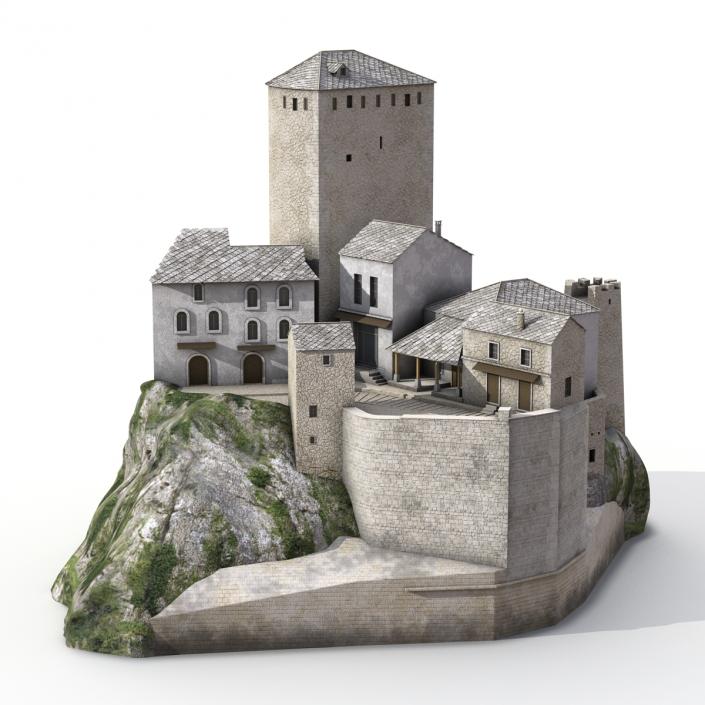 3D model Castle on the Hill 2