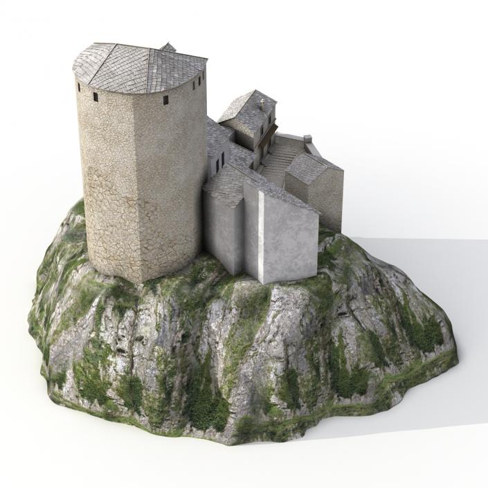 3D model Castle on the Hill 2