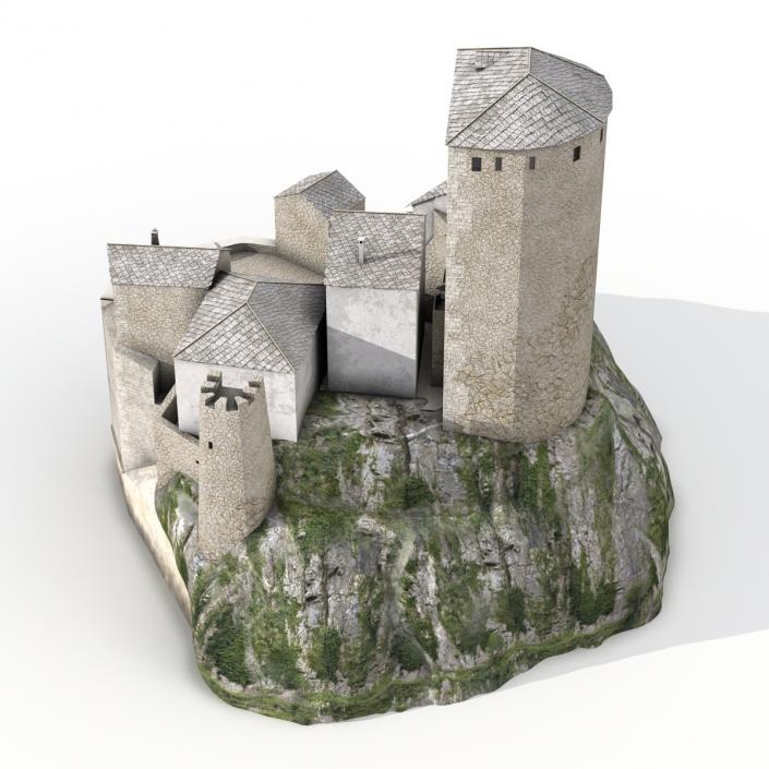 3D model Castle on the Hill 2