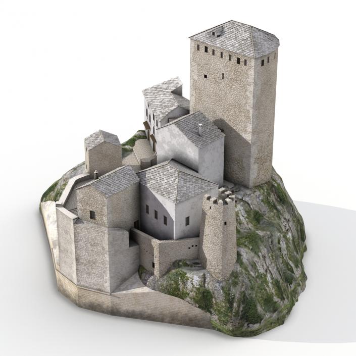 3D model Castle on the Hill 2