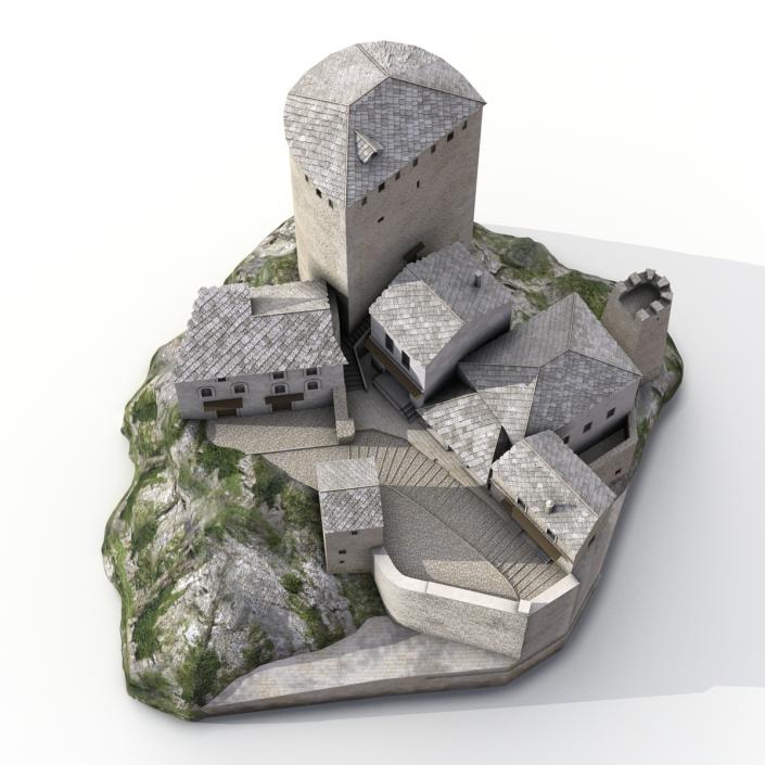 3D model Castle on the Hill 2