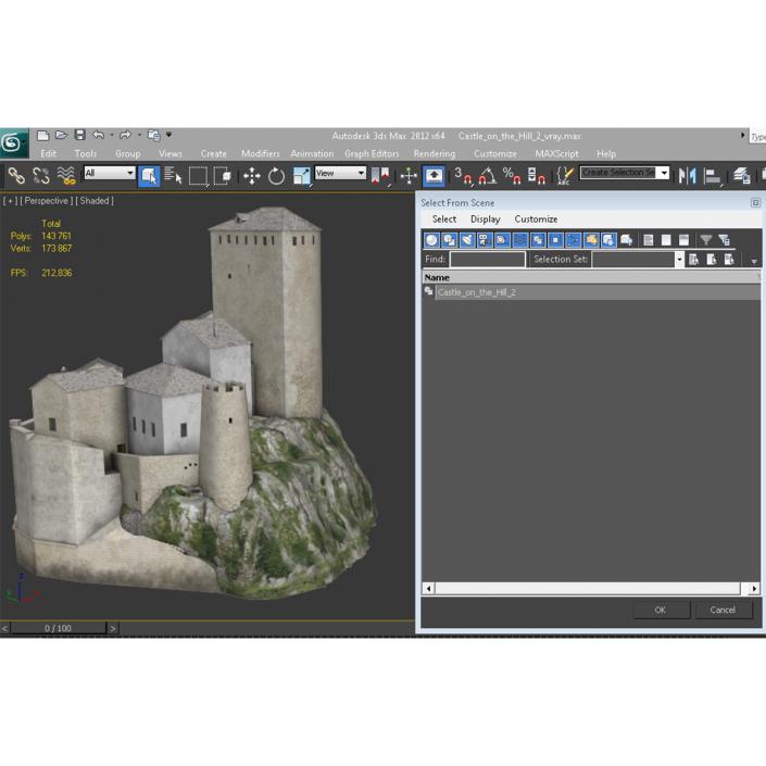 3D model Castle on the Hill 2