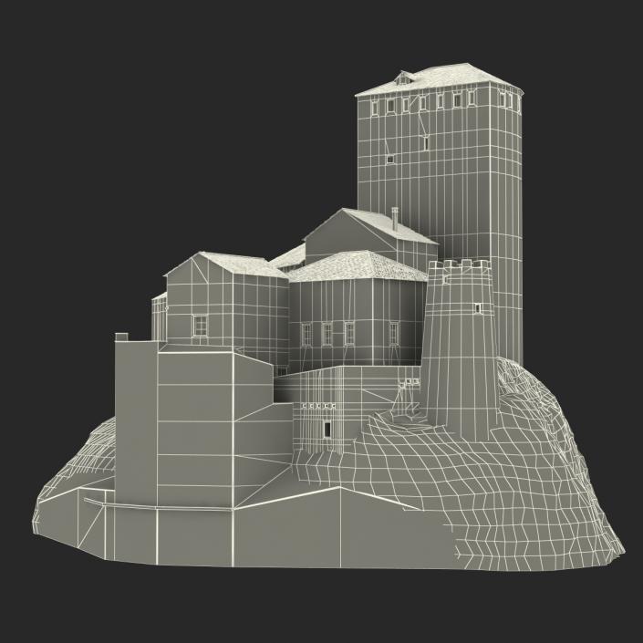 3D model Castle on the Hill 2