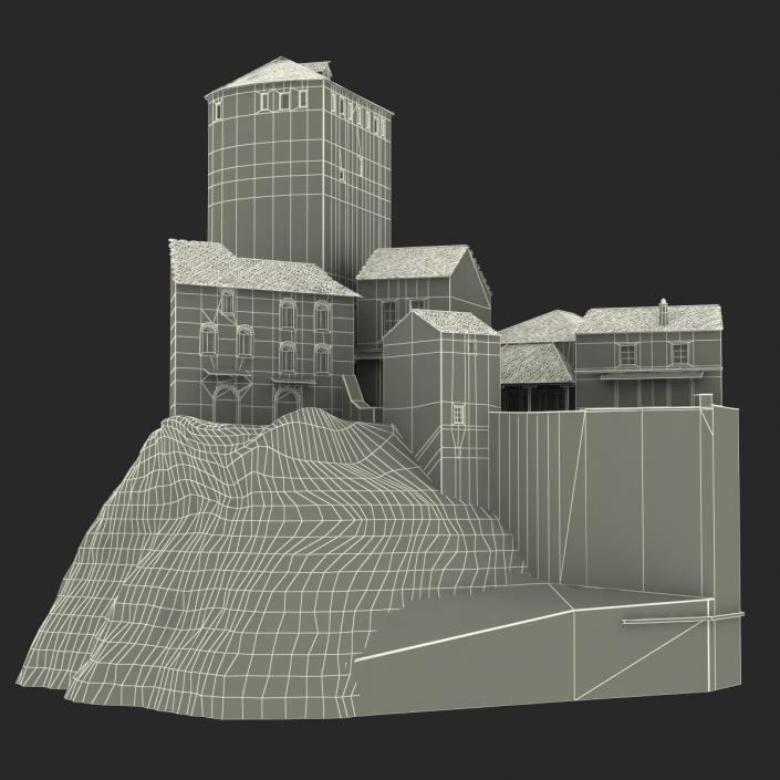 3D model Castle on the Hill 2