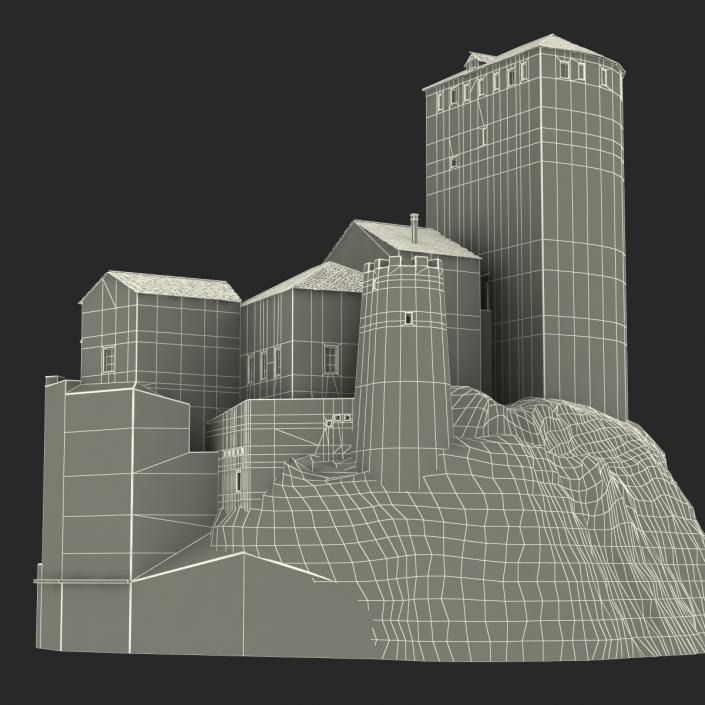 3D model Castle on the Hill 2