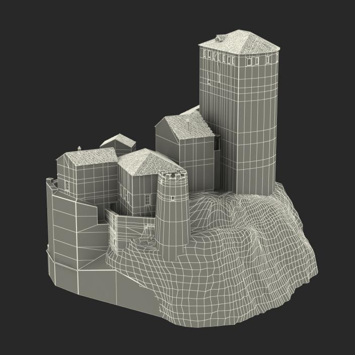 3D model Castle on the Hill 2