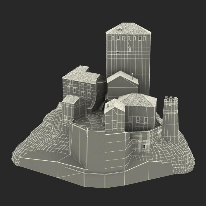 3D model Castle on the Hill 2