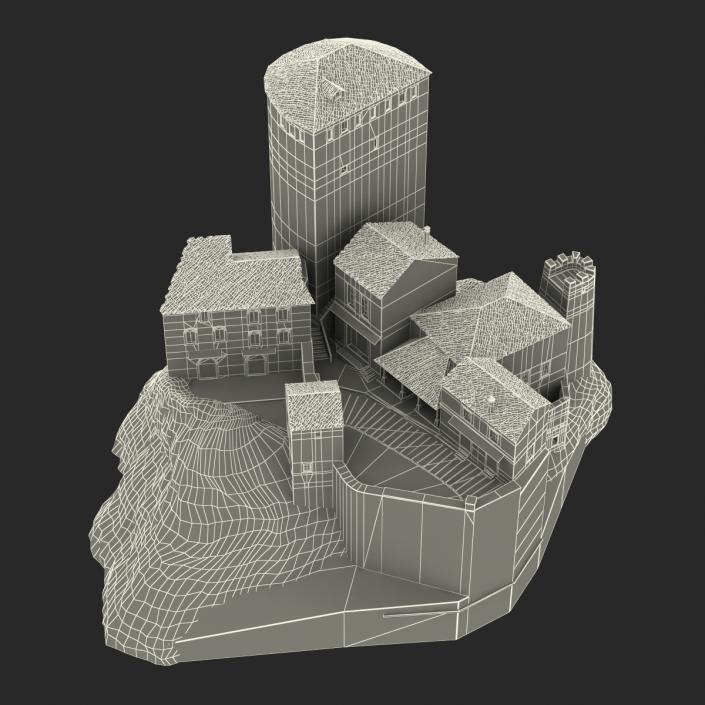 3D model Castle on the Hill 2