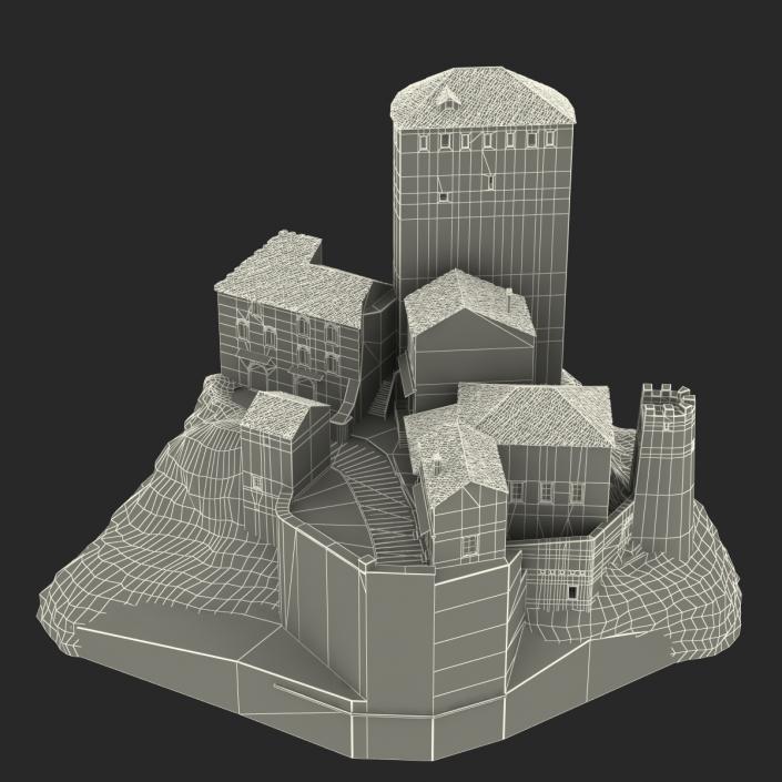 3D model Castle on the Hill 2