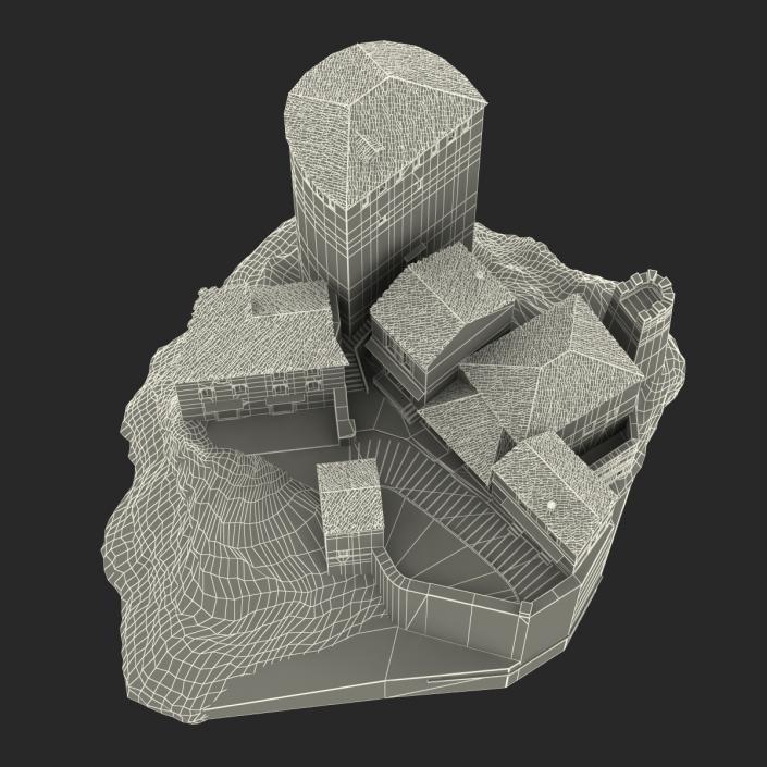 3D model Castle on the Hill 2