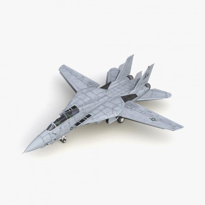 3D model F-14 Tomcat US Combat Aircraft