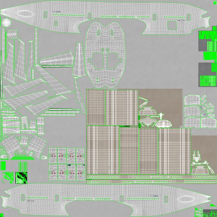 Boeing 777-200ER Generic 3D model