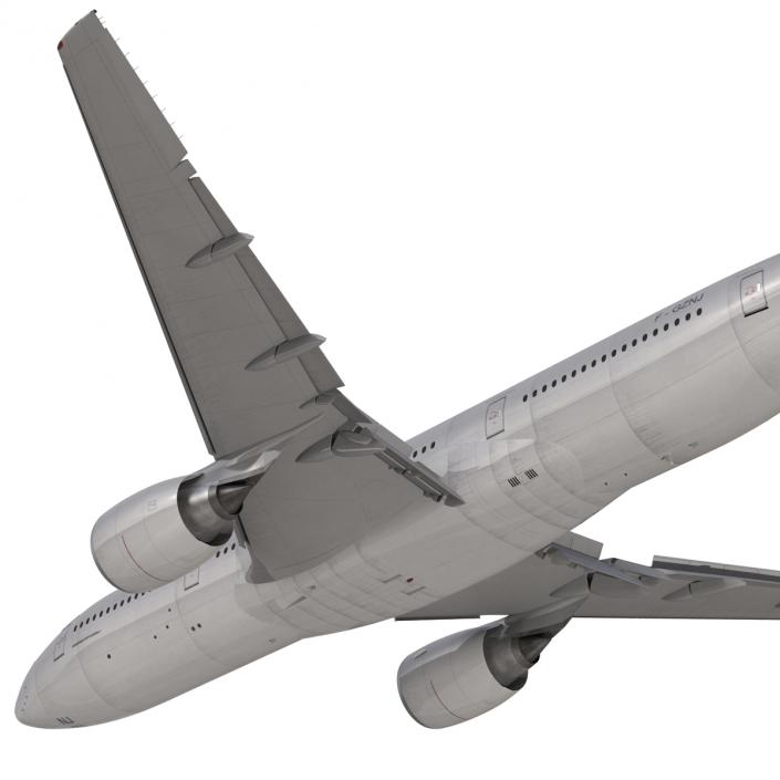 3D Boeing 777-200ER Generic Rigged