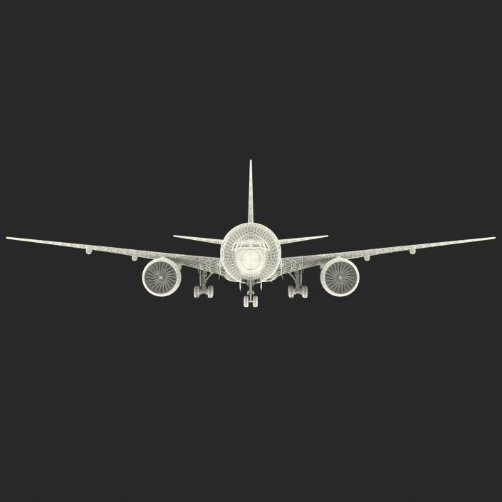 3D Boeing 777-200ER Generic Rigged