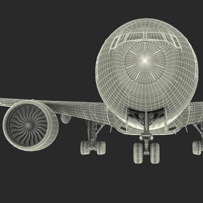 3D Boeing 777-200ER Generic Rigged