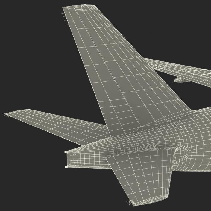 3D Boeing 777-200ER Generic Rigged