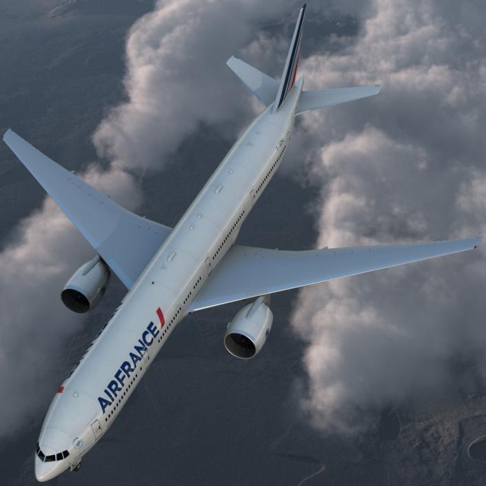 3D model Boeing 777-300 Air France