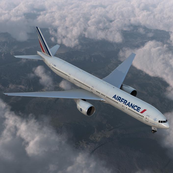 3D model Boeing 777-300 Air France