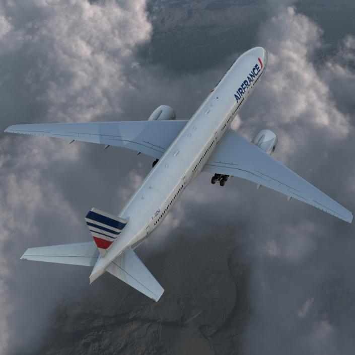 3D model Boeing 777-300 Air France