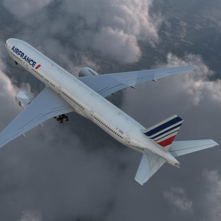 3D model Boeing 777-300 Air France