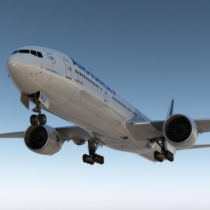 3D model Boeing 777-300 Air France