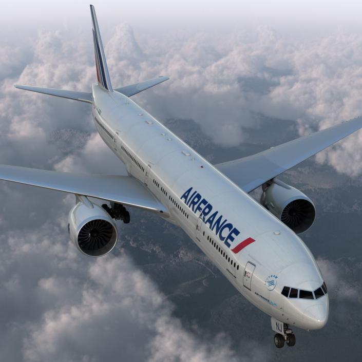 3D model Boeing 777-300 Air France