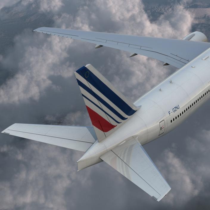 3D model Boeing 777-300 Air France