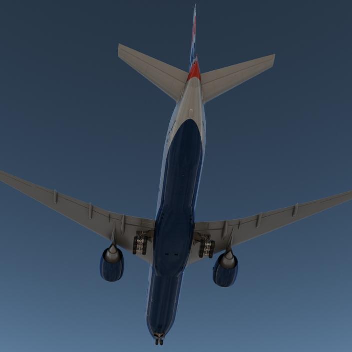 3D model Boeing 777-300 British Airways