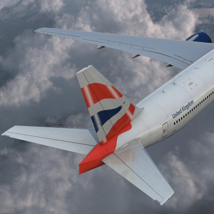 3D model Boeing 777-300 British Airways