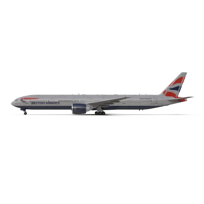 3D model Boeing 777-300 British Airways