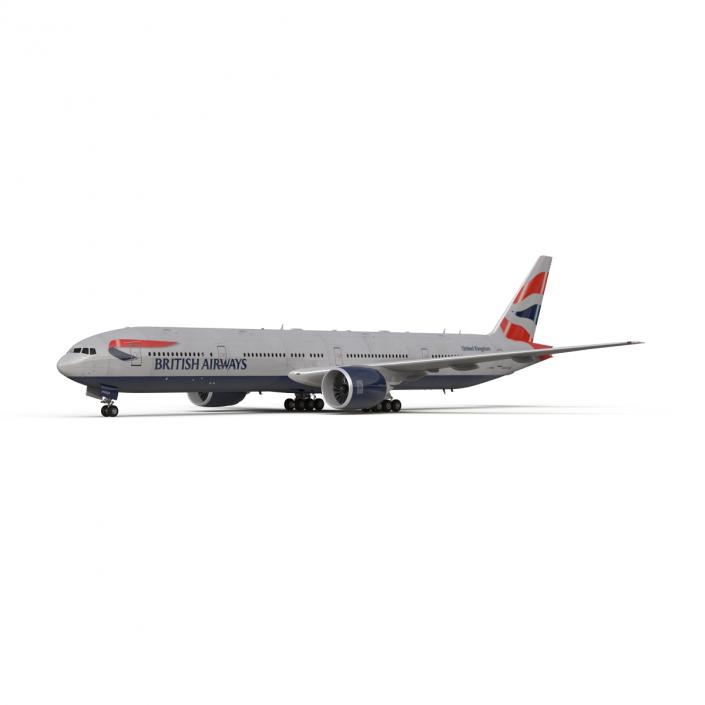 3D model Boeing 777-300 British Airways