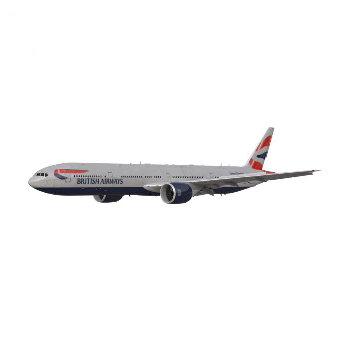 3D model Boeing 777-300 British Airways