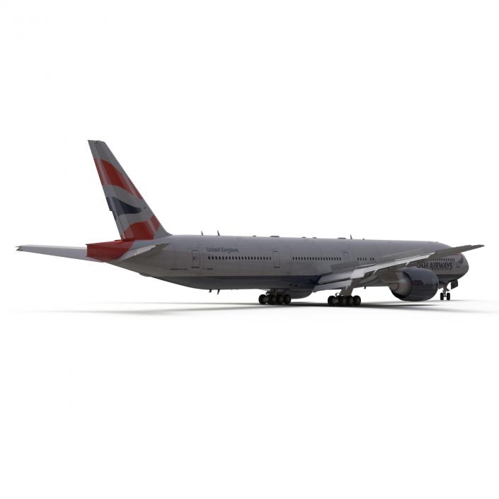 3D model Boeing 777-300 British Airways