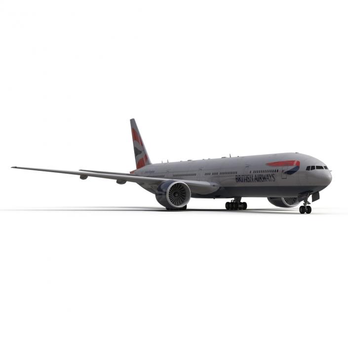 3D model Boeing 777-300 British Airways