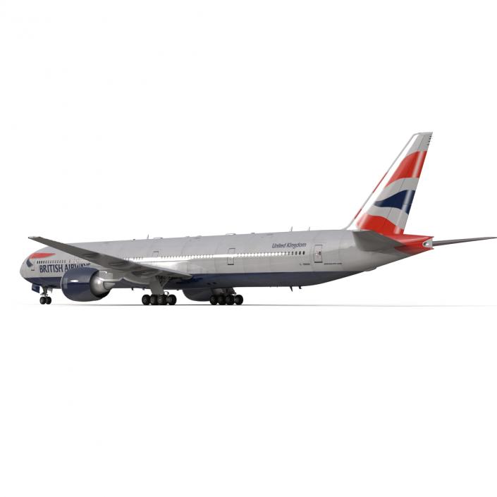 3D model Boeing 777-300 British Airways