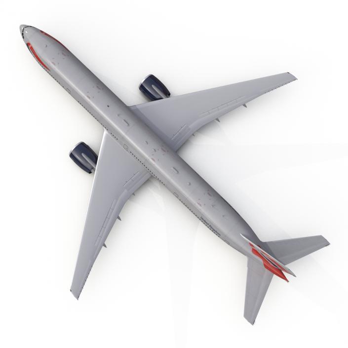 3D model Boeing 777-300 British Airways